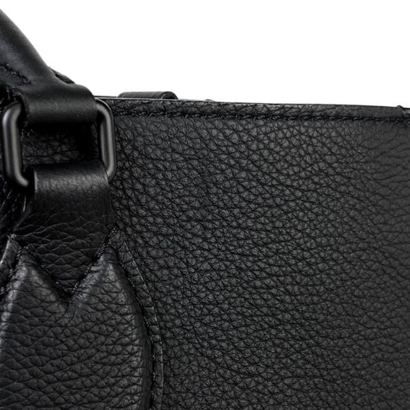 Louis Vuitton LockMe Tote MM Tote Bag Leather Noir Black - Picture 10 of 13